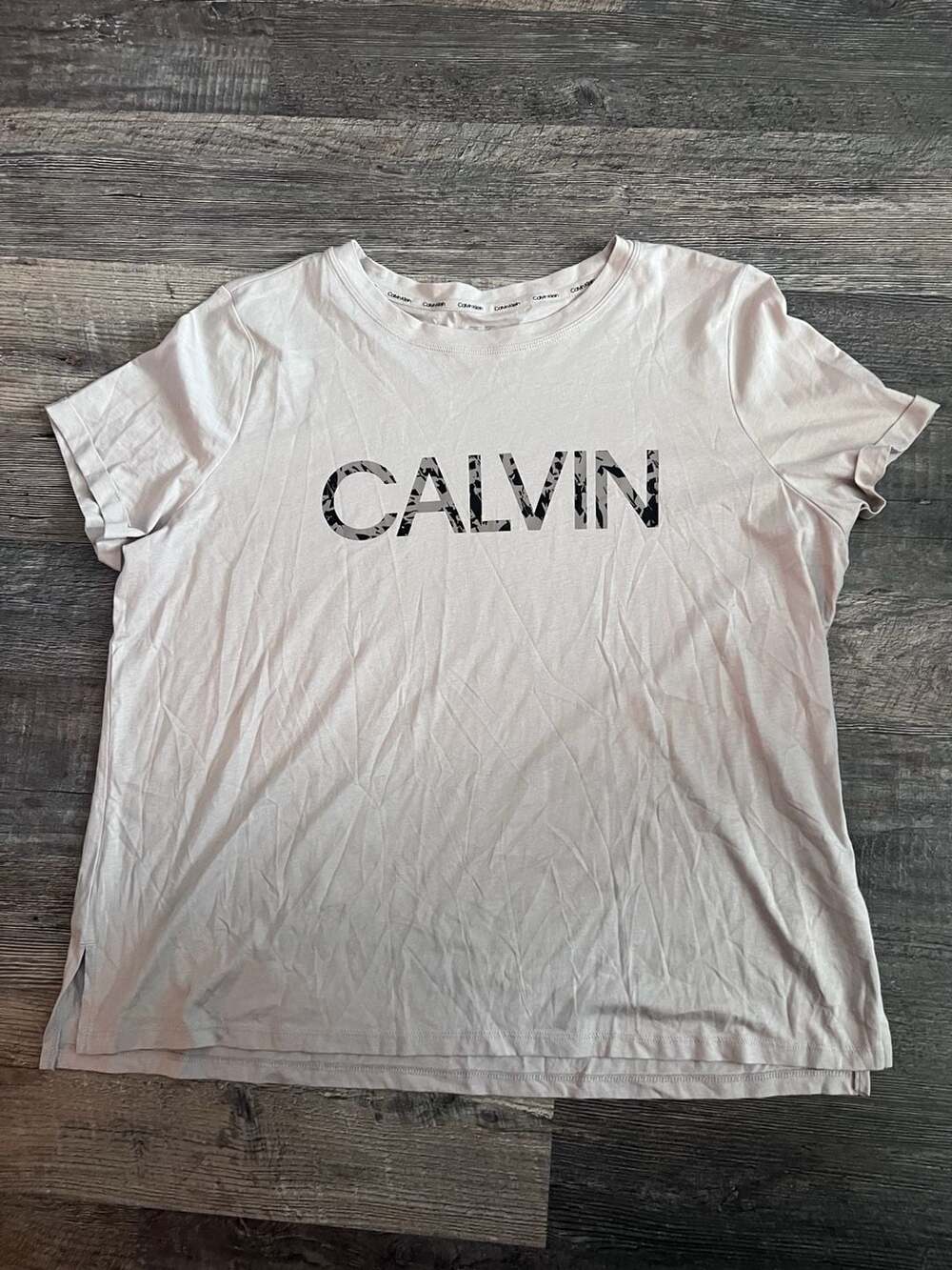 Calvin Klein T-Shirt XXL Animal Mix Spray Logo Crewneck